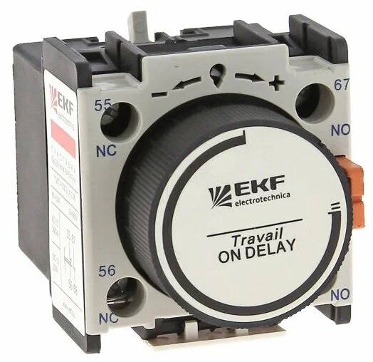 Приставка выдержка времени отключения EKF ctr-st-21 ПВЭ-21 0,1-3сек NO+NC