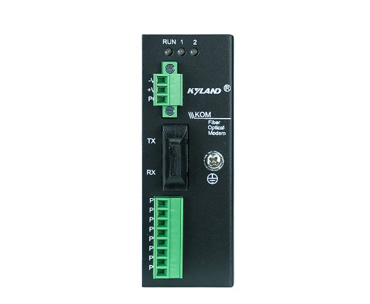 Конвертер промышленный Kyland KOM200 302110006 1 100Base-FX single mode fiber port, SC connector, 1310nm, 40km, 1 RS232 serial port, 1 RS422 serial po