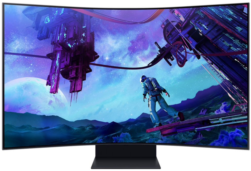 Монитор 55 Samsung S55CG97WNI черный черный VA LED 1ms 16:9 HDMI M/M полуматовая HAS Piv 600cd 178гр/178гр 240Hz DP WQ USB 41.5кг