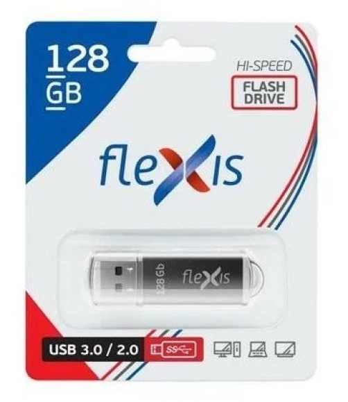 Накопитель USB 3.1 128GB Flexis RB-108 Gen 1 (5 Гбит/с), чёрный