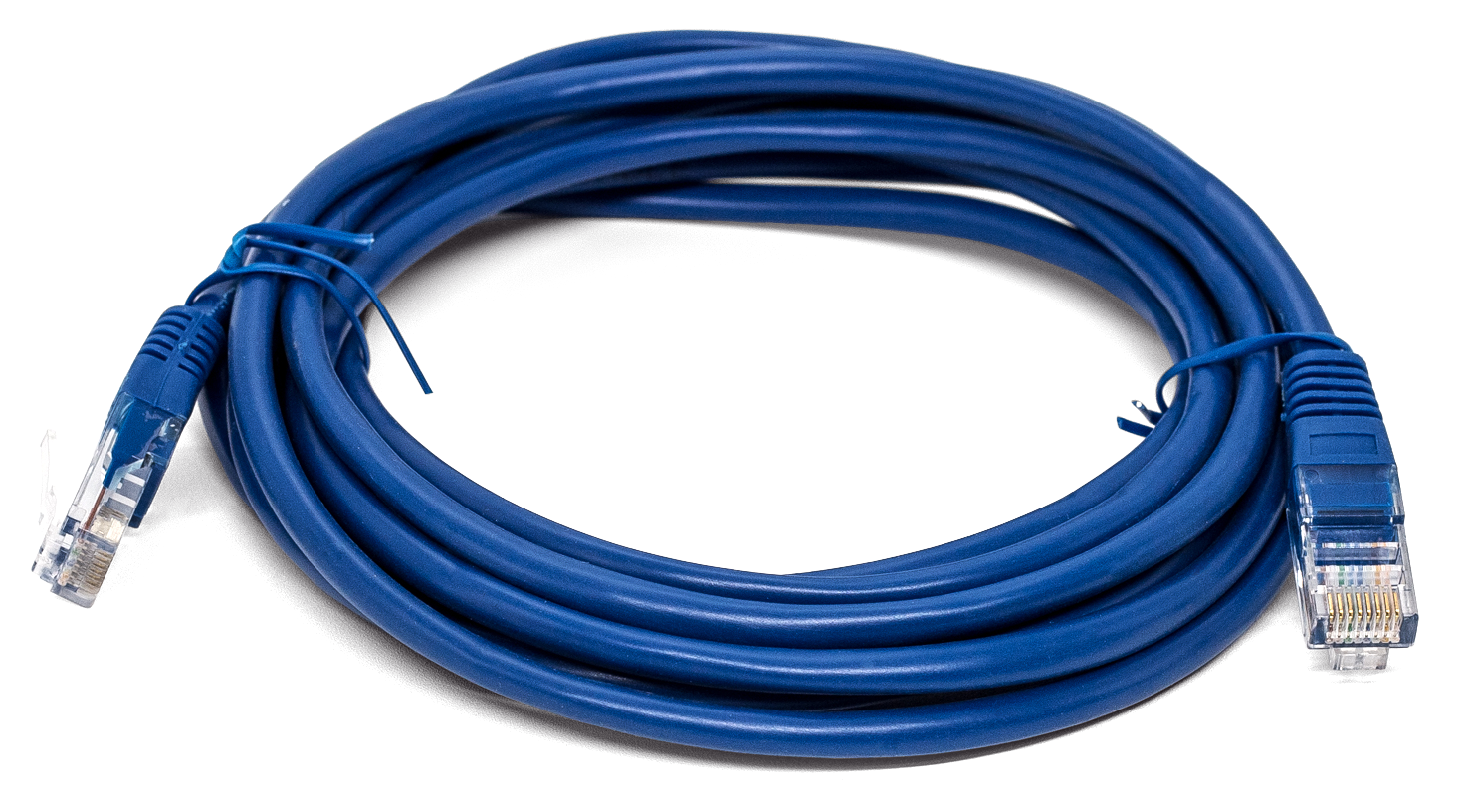 Кабель патч-корд U/UTP 5e кат. 3м Filum FL-U5-3M-BL 26AWG(7x0.16 мм), омедненный алюминий (CCA), PVC, синий