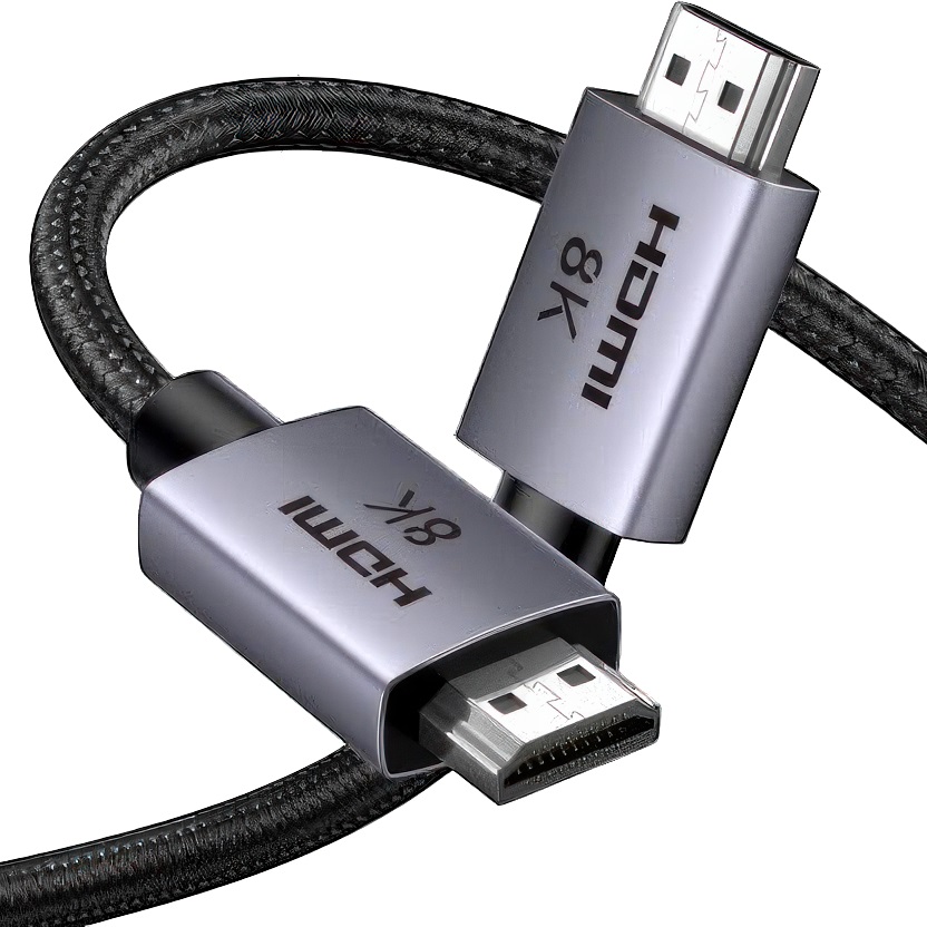 Кабель интерфейсный UGREEN HD171 25910_ HDMI 2.1 Male To Male 8K. Длина: 2м. Цвет: серый