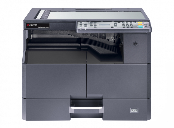 Лазерное черно-белое А3  Xcom-Shop МФУ Kyocera TASKalfa 2020 1102ZR3NL0 Ч/б А3,20/10ppm,USB2.0,256Мб,1*300лист.А3/А4,без крышки,старт 3000 отп.