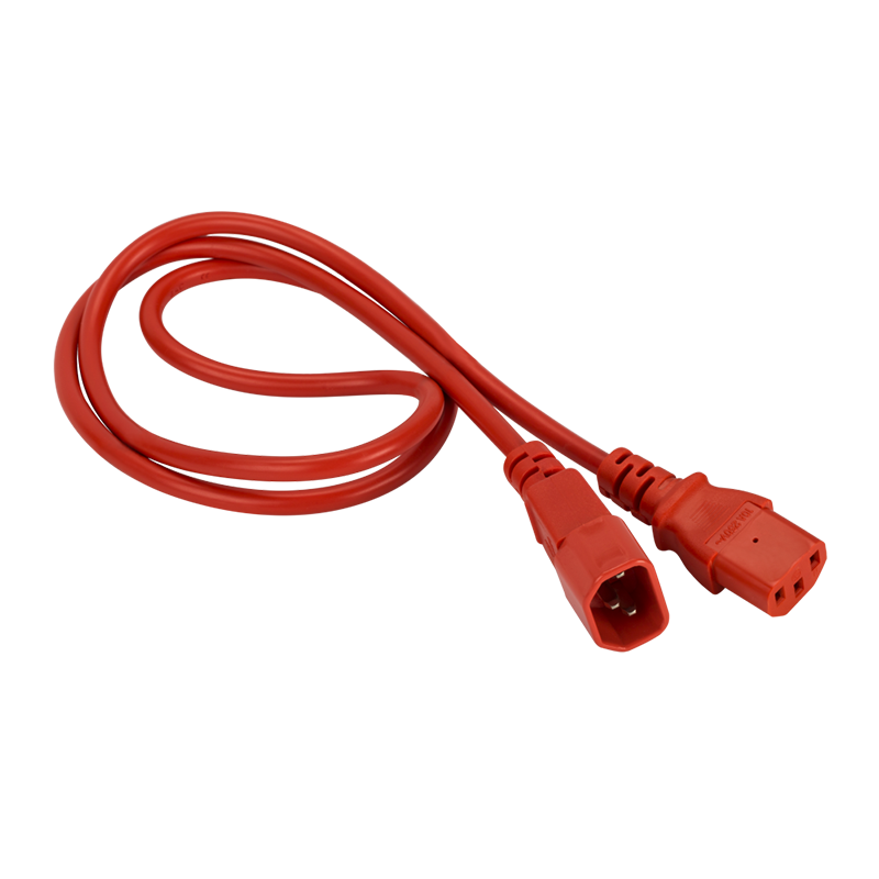 Кабель питания Lanmaster LAN-PP13/14-7.0-RD C13-C14, 3х0.75, 220В, 10А, красный, 7 метров