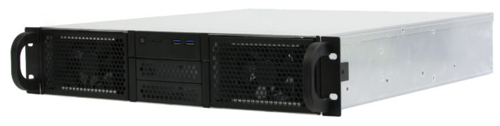 Корпус серверный 2U Procase RE204-D0H8-FA-55 0x5.25+8HDD,черный,без блока питания(2U,2U-redundant),глубина 550мм,ATX 12x9.6, панель вентиляторов 4*8