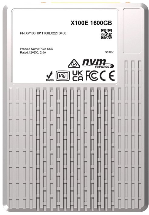 Накопитель SSD 2.5'' Phison XP106H011T60E022T0400 X100E U.3 1.6TB 7400/6900MB/s 3D TLC, 1750K/500K IOPS, OEM