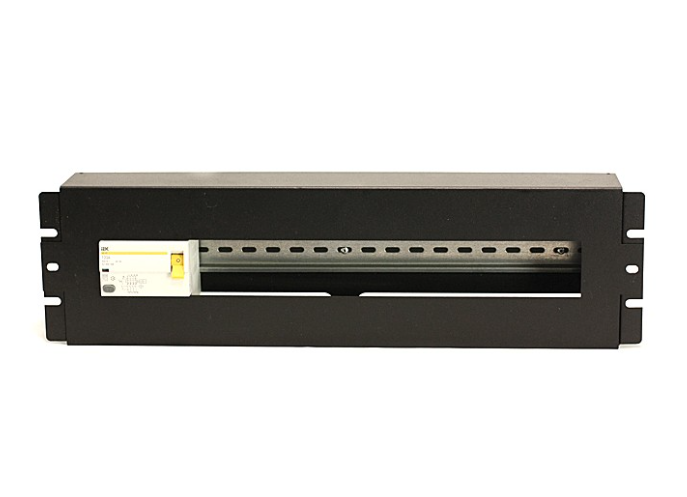 Панель MDX MDX-DIN-3U-BK дин-рейка в 19 с крышкой, черная