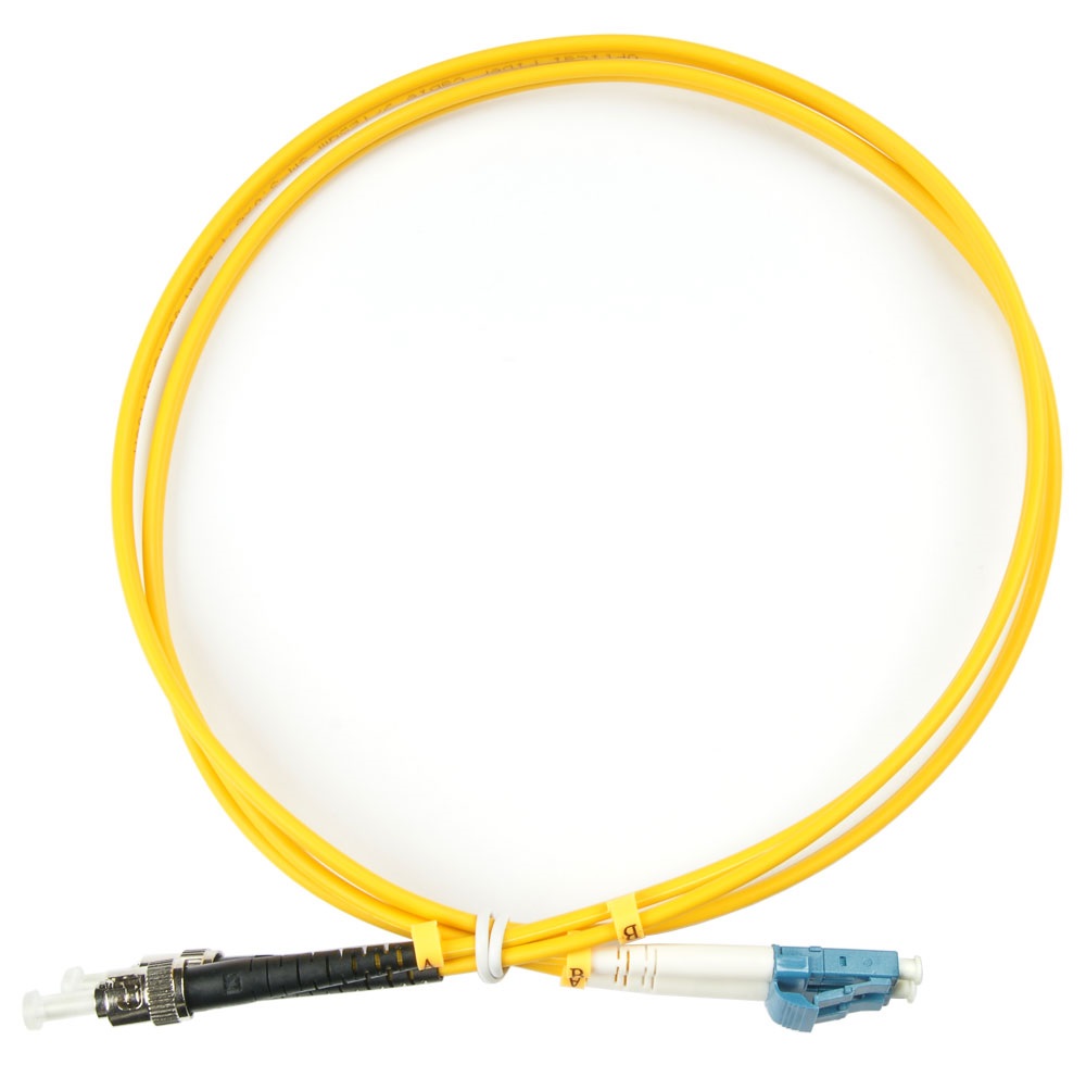 Кабель патч-корд волоконно-оптический Cabeus FOP(d)-9-LC-ST-5m duplex LC-ST 9/125 sm 5м LSZH
