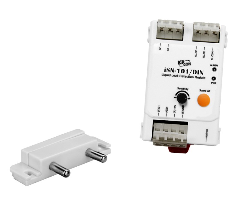 Модуль ICP DAS iSN-101/S3/DIN CR 1-channel Liquid Leak Detection Module (RoHS) Includes an iSN-101 Module and a ASO-0045 Leakage Probe.