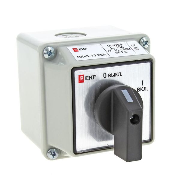 Переключатель кулачковый EKF pk-3-13-63 ПК-3-13 63А 3P ВКЛ-ВЫКЛ IP54