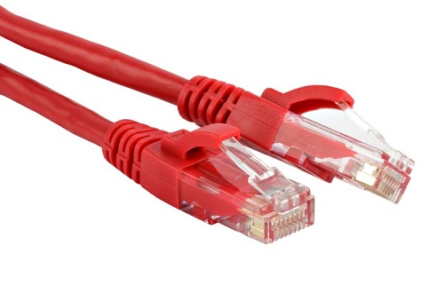 Кабель патч-корд UTP кат.6  Xcom-Shop Кабель патч-корд U/UTP 6 кат. 3м Hyperline PC-LPM-UTP-RJ45-RJ45-C6-3M-LSZH-RD LSZH,, красный