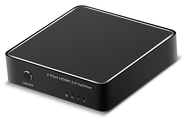 Переключатель HDMI GCR GL-vA03 разветвитель v2.0 HDMI 1на 2 выхода, 4Kx2K 60Hz HDR 4:2:0 серия Greenline