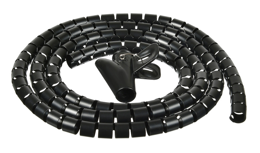  Xcom-Shop Кабельный организатор Buro CG202B Spiral Hose 20x2000mm black
