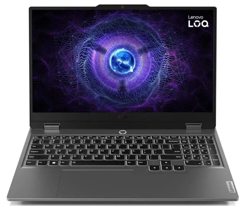 Ноутбук Lenovo LOQ 15IAX9 83GS00EPRK i5-12450HX/16GB/512GB SSD/GeForce RTX 4050 6GB/15.6 FHD IPS/WiFi/BT/cam/noOS/grey