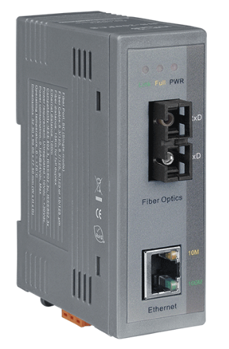  Медиа-конвертер ICP DAS NS-200FCS CR Industrial 10/100 Base-T to 100 Base-FX Media Converter; 1 single mode, SC connector (RoHS)