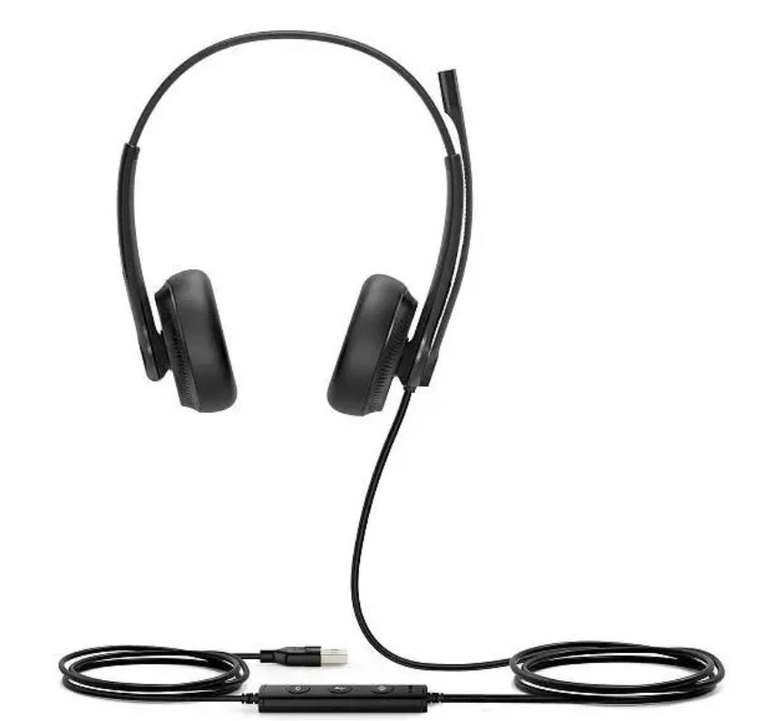 Наушники и гарнитуры  Xcom-Shop Гарнитура Yealink UH34 Dual UC проводная, HD звук, USB