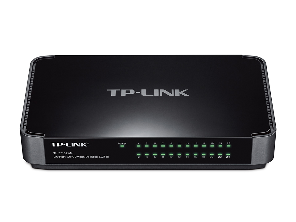 Коммутатор неуправляемый TP-LINK TL-SF1024M 24xUTP 10/100, пластик