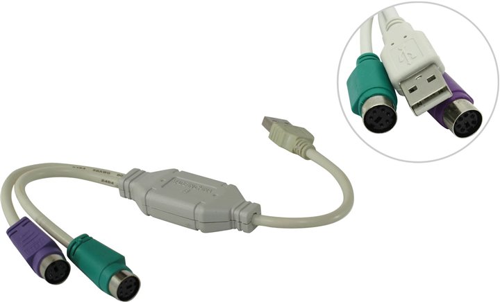 Переходник VCOM VUS7057 USB=>PS2