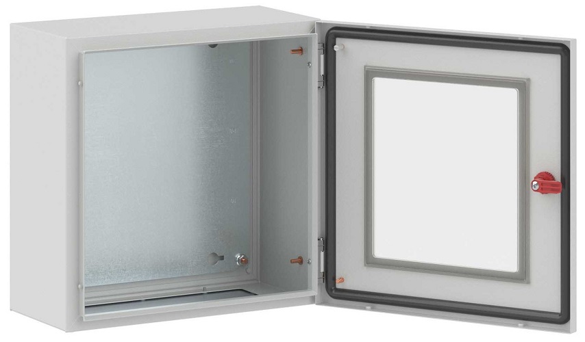 Шкаф навесной DKC R5STX0442 серия ST, с прозрачной дверью, 400 x 400 x 200 мм, IP66, с монтажной панелью, RAM Block