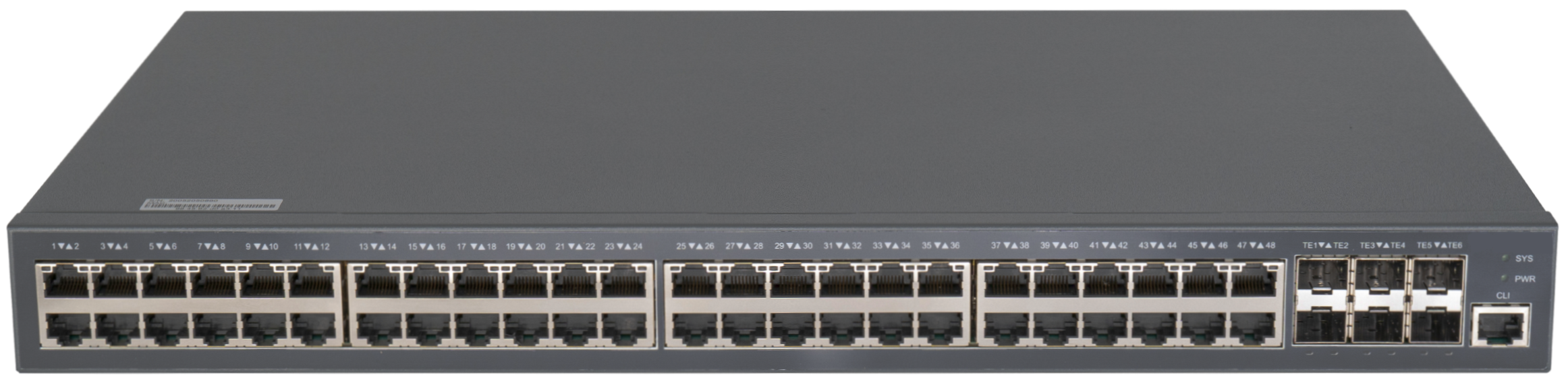 Коммутатор управляемый GIGALINK GL-SW-G204-54P L2+ Stack POE GIGALINK 48 BASE-TX 10/1001000Mb/s POE, 6 1/10G SFP+, 1 Console RJ45, 1U 19 бюджет PoE 3