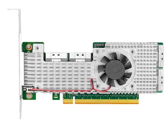 Адаптер LR-LINK LRNV9F48 PCle 4.0 x16 4*SFF-8654 8i NVMe