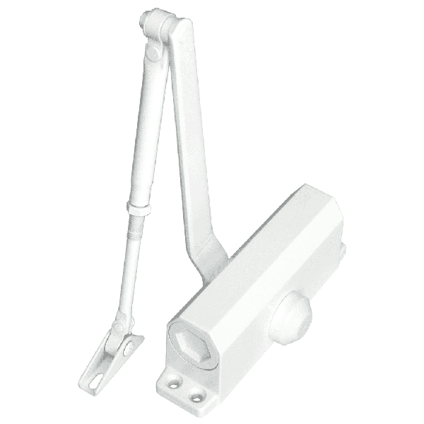 Доводчик Smartec ST-DC001-WT c тягой EN 1, до 30 кг, 750 мм, 2-х скор., WT - белый