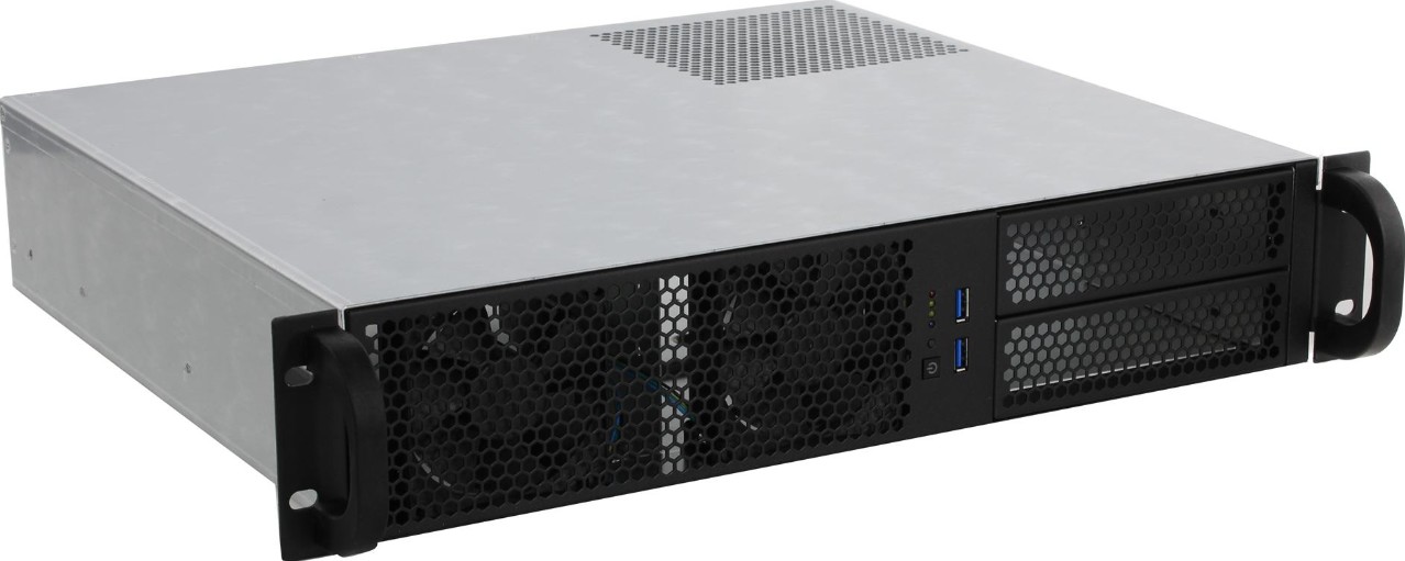 Корпус серверный 2U Procase RM238-A-0 черный, без блока питания(2U,2U-redundant), глубина 380мм, MB 12x9.6