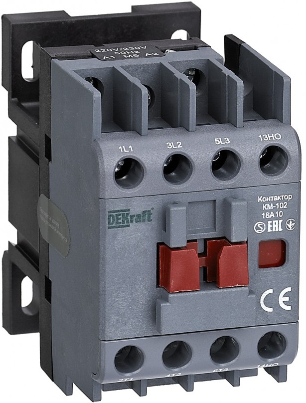 Контактор DEKraft 22021DEK 32А 380В/400В АС3 АС4 1НО КМ-102