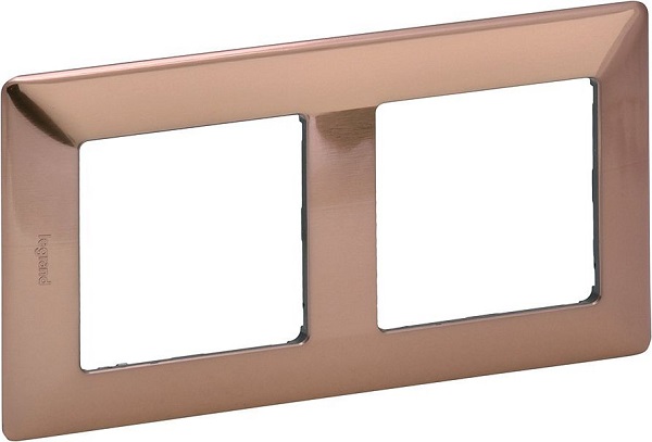 Рамка Legrand 754162 Valena LIFE, 2-ая, медь