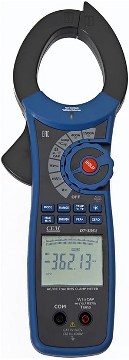Токоизмерительные клещи CEM DT-3351 CEM 480410 True RMS
