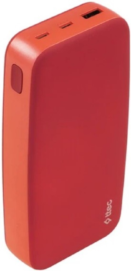 Аккумулятор внешний TTEC ChargeUp 2BB210GK 20000mAh, цвет: красный