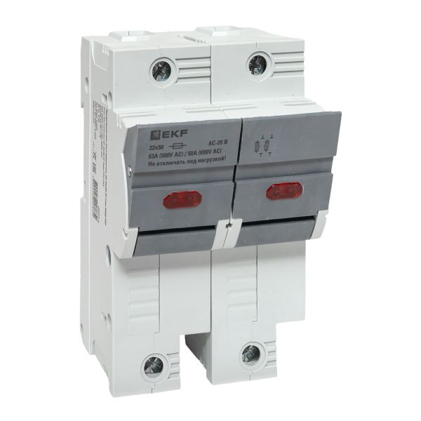 Разъединитель-предохранитель EKF df222-e DF 22х58 2Р (тип ПВЦ)