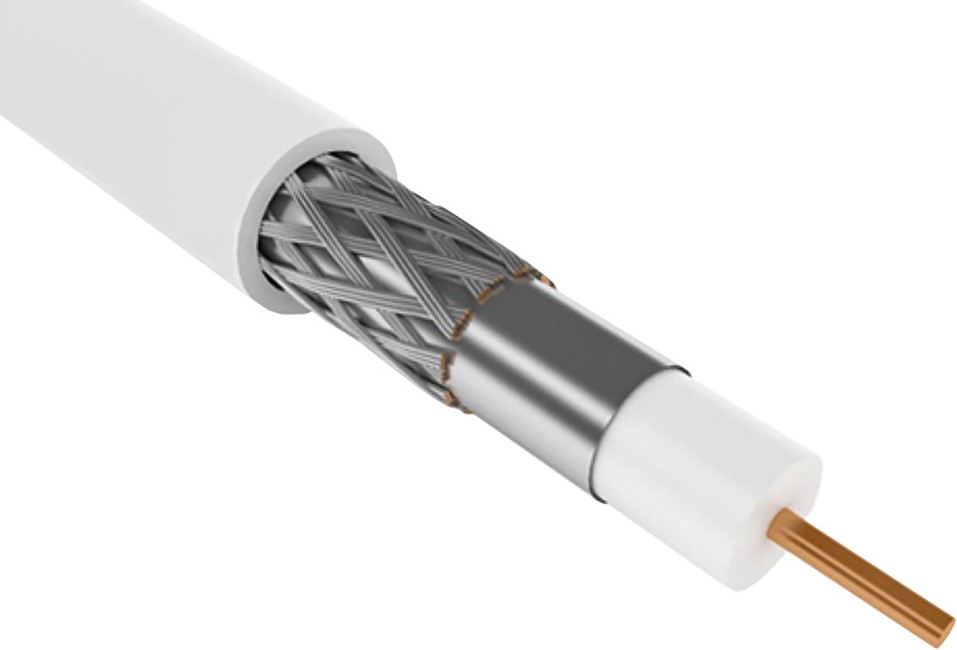 Кабель коаксиальный RG 59 ITK CC1-R5F1-111-100-G F/UTP 75Om PVC внутренний 100м белый