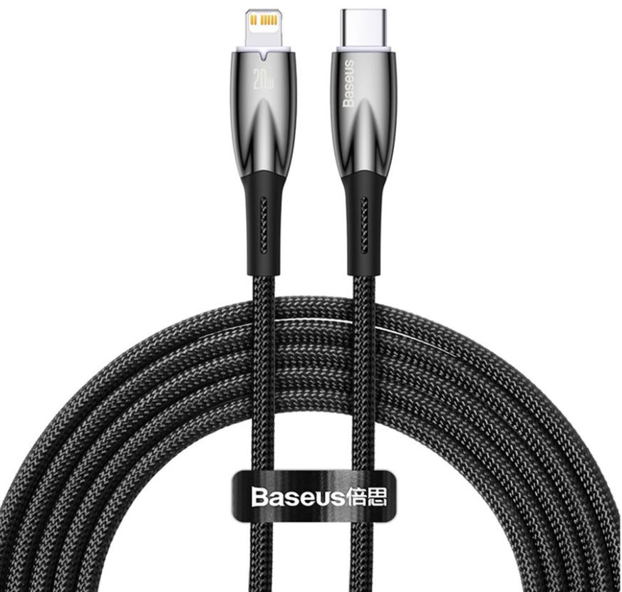 Кабель интерфейсный Baseus CADH000101 Glimmer 2m Black