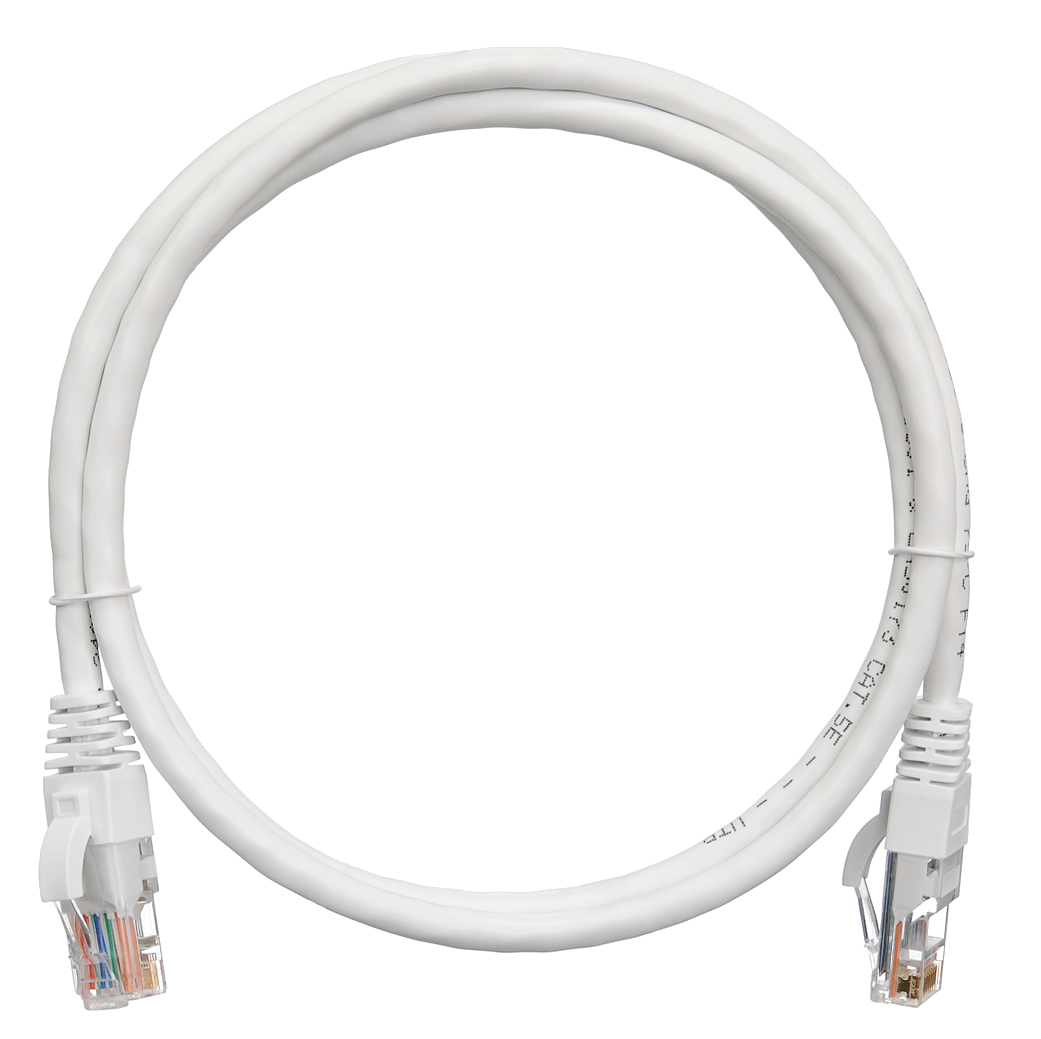 Кабель патч-корд U/UTP 5e кат. 0,3м. NikoMax NMC-PC4UD55B-003-WT 2хRJ45/8P8C, T568B, Molded, BC (чистая медь), 24AWG, PVC нг(А), белый