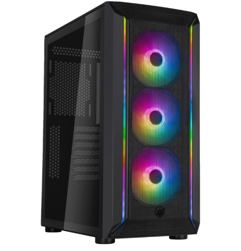 Корпус ATX SilverStone FARA 511Z без БП, окно, ARGB, 2*USB 3.0, audio