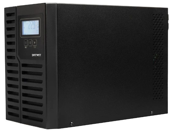 Источник бесперебойного питания SmartWatt UPS DATA PRO COMBO 2kVA Онлайн, мощность 2000/1800 ВА/Вт, стоечный/напольный, LCD дисплей, управляемые розет
