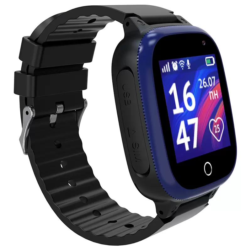 Смарт-часы и фитнес браслеты  Xcom-Shop Часы Aimoto LITE 9101201 детские, 1.44, 128х128 пикс, GPS, черные