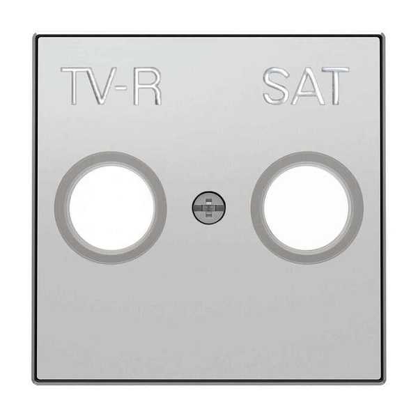 Накладка ABB 2CLA855010A1301 для TV-R-SAT розетки, серебристый алюминий