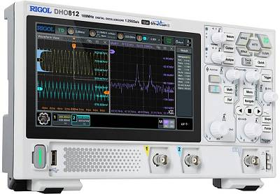 Осциллограф цифровой Rigol DHO802 2 канала, 70 МГц, 1,25 Гвыб/с, 12 бит