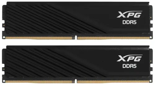 Модуль памяти DDR5 32GB (2*16GB) ADATA AX5U6000C3016G-DTLABBK XPG Lancer Blade black PC5-48000 6000MHz CL30 1.35V