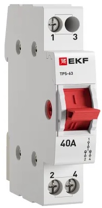 Переключатель трехпозиционный EKF TPS140 1P 40А PROXIMA