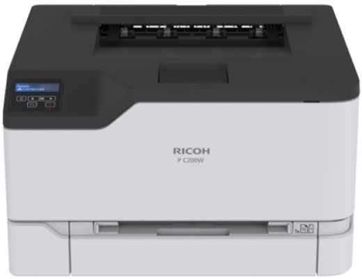 Принтер цветной Ricoh P C200W 408434 A4, цветной, 512Мб, 24стр/мин, GigaLAN, WiFi, кассета 250л, старт.картр. (750/500стр)