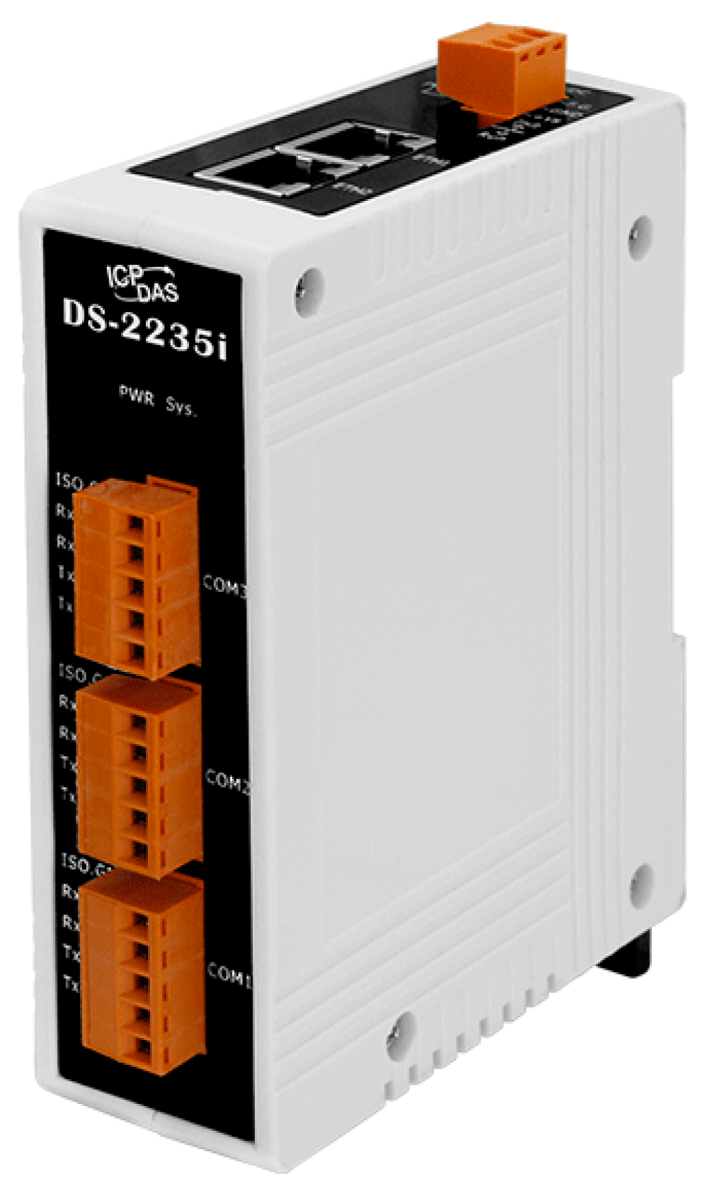 Сервер ICP DAS DS-2235i CR Device Server with 2-port Ethernet Switch and 3 Isolated RS-422/485 Port (RoHS)