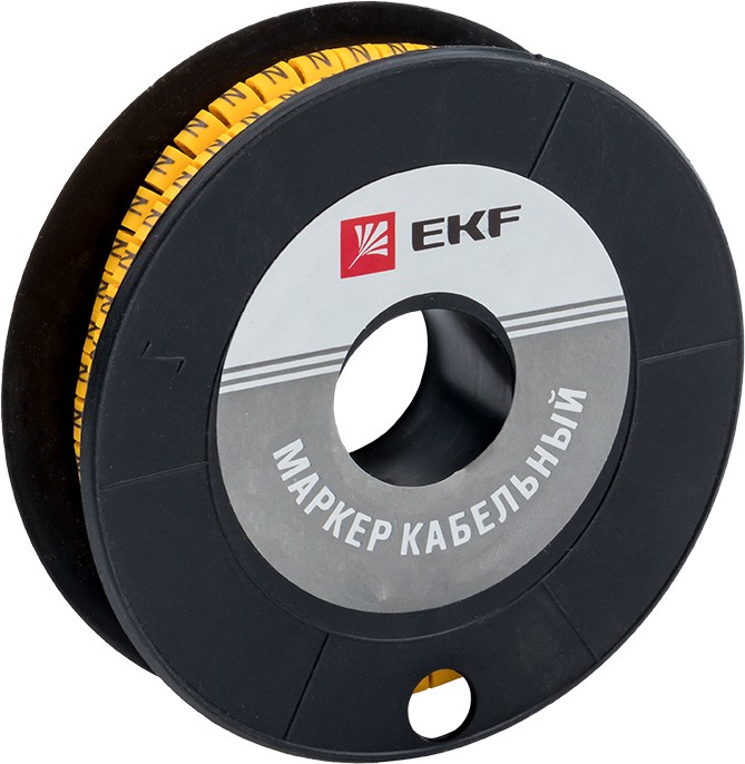 Маркер на кабель EKF plc-KM-4-N 4,0 мм2 N (500 шт.) (ЕС-2)