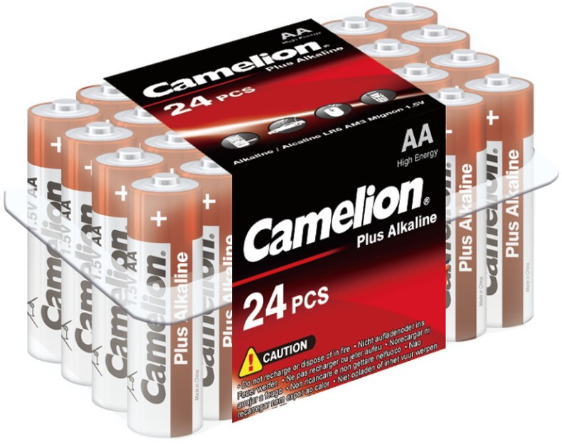 Батарейка Camelion LR6-PB24 Alkaline LR6/AA, 1,5 В, 2700 мА.ч, 24 шт в упаковке