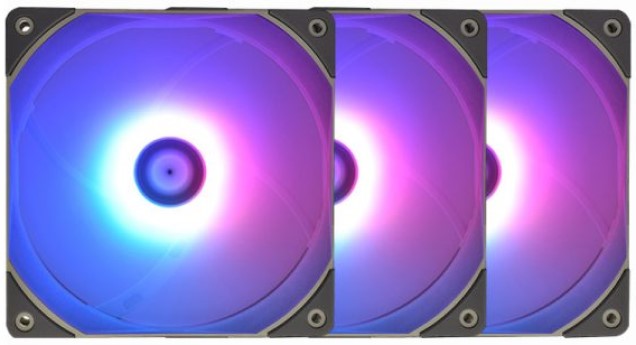 Вентилятор для корпуса Thermalright TL-C12R-S ARGB x3 TL-C12R-Sx3 120x120x25 мм, 1500 об/мин, 26 дБА, 58 CFM, 4-pin PWM, ARGB подсветка, 3 шт в упаков