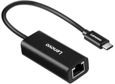Адаптер Lenovo LX0804 для ноутбука ThinkPad черный USB-C to Ethernet Adapter (2022779)