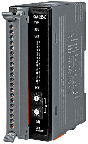 Модуль ICP DAS CAN-2054C CR CANopen module of 8-channel DI and DO