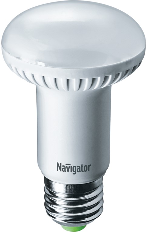Лампа светодиодная Navigator NLL-R63-8-230-2.7K-E27 (уп/10шт), 8Вт, 176-264В, 2700К, 600лм, E27, 63x106мм, рефлектор, матовая (94260)